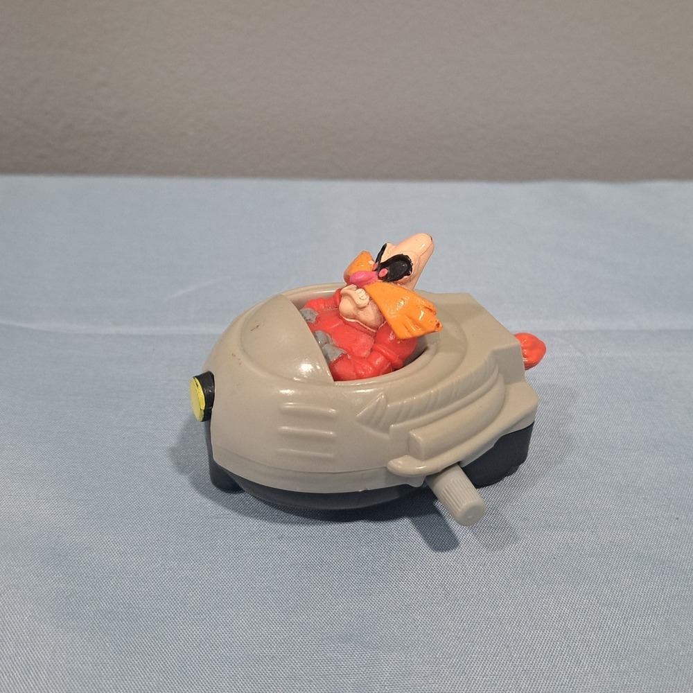 VTG 1993 SEGA Sonic The Hedgehog Dr Robotnik Eggman Wind Up Toy Eggmobile Retro